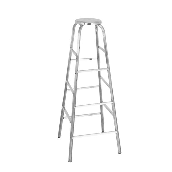 Ghế đốt nhang inox DELI chân vuông phi 25 mặt tròn - Nội Ngoại Thất Inox Nhựa - Qui Phúc - quiphuc.com