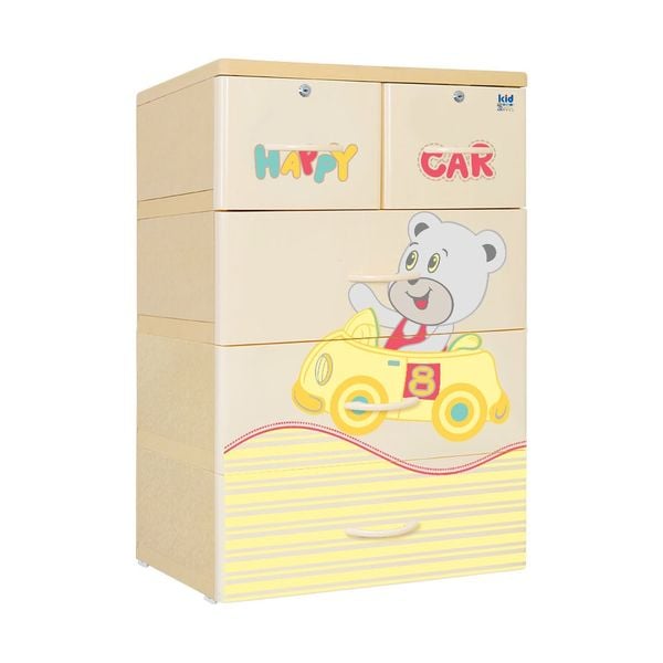 Tủ nhựa KID 4 tầng - Nội Ngoại Thất Inox Nhựa - Qui Phúc - quiphuc.com