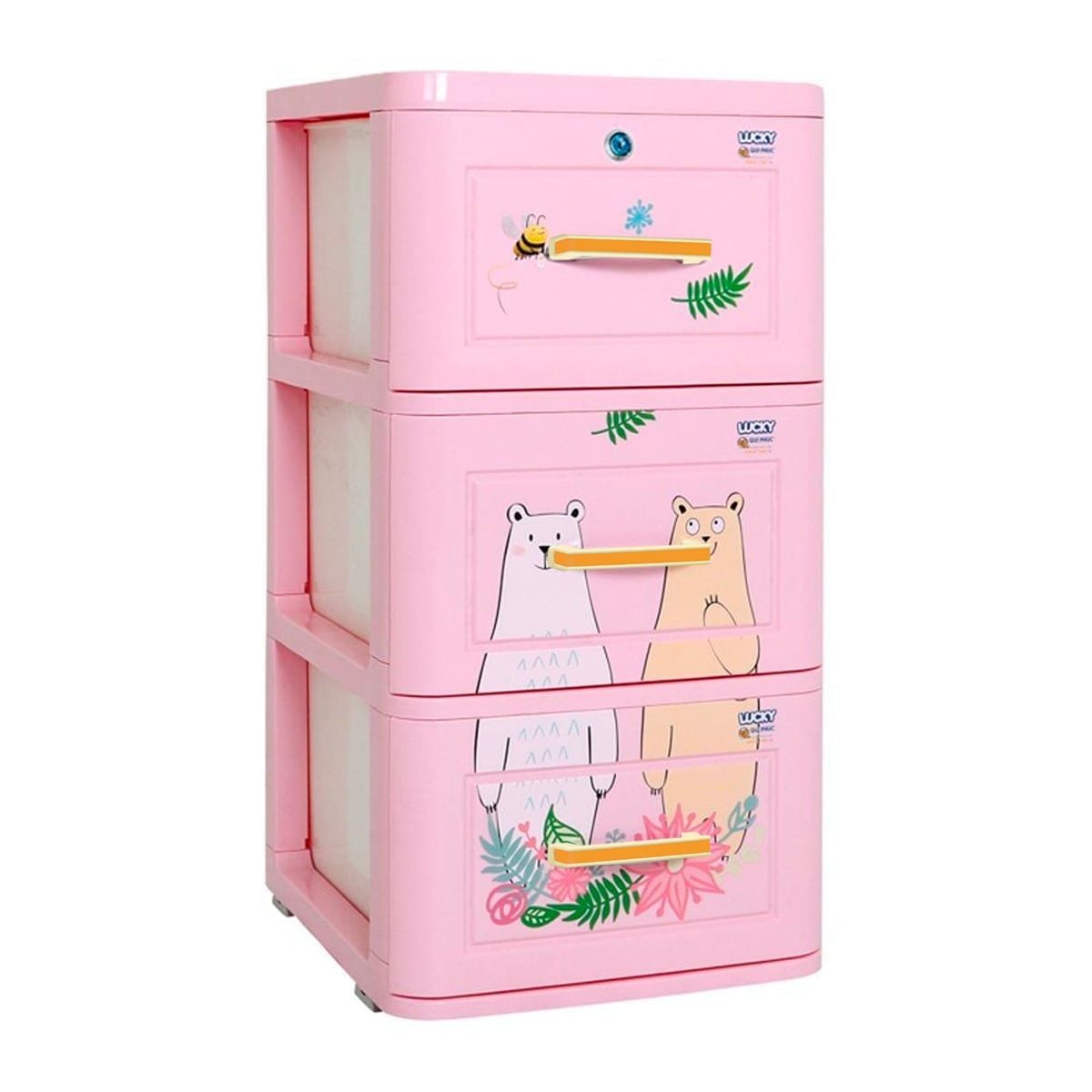  Tủ nhựa LUCKY 3 tầng 