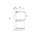  Kệ góc tường inox WIN chân đứng 