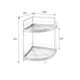  Kệ góc tường inox WIN chân đứng 