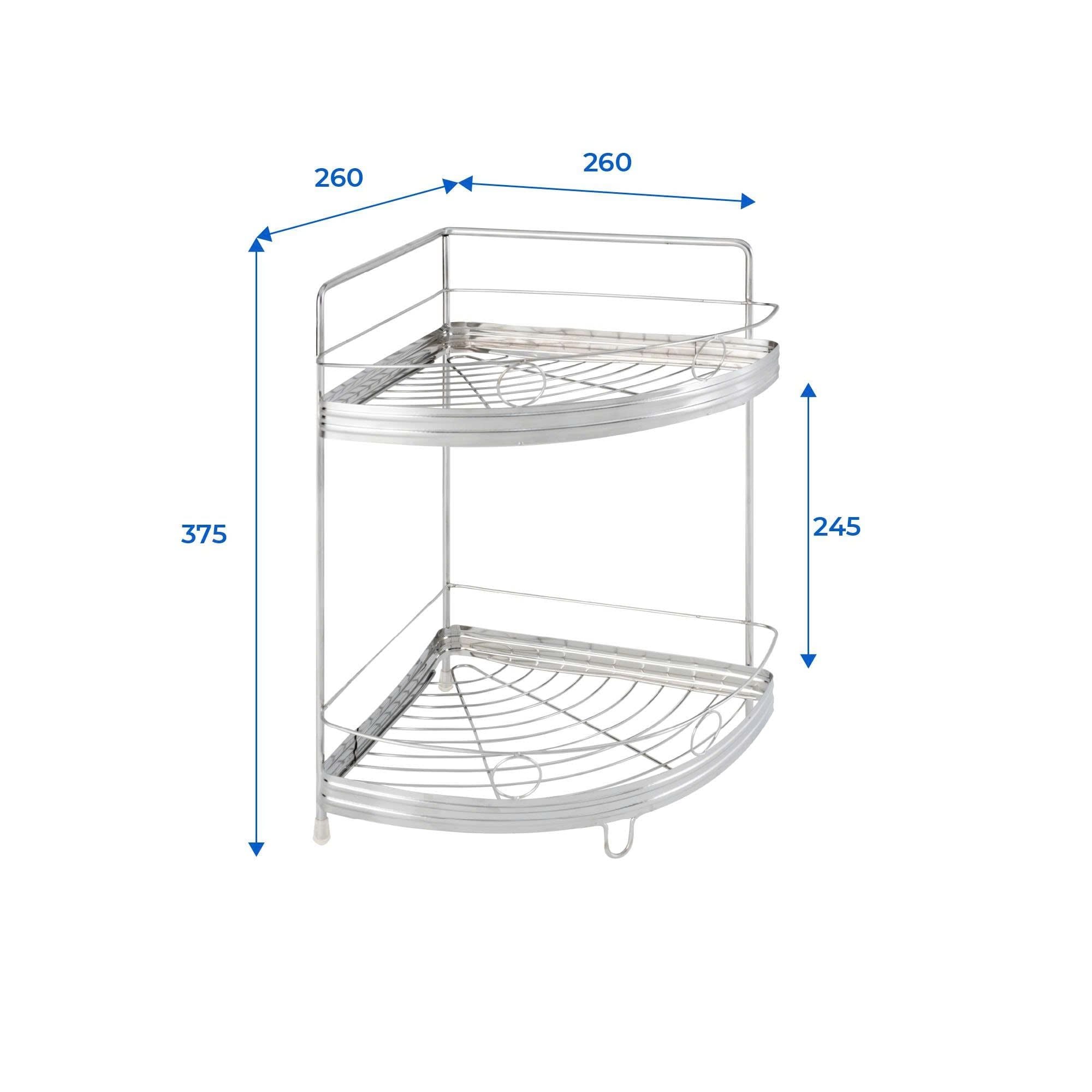  Kệ góc tường inox WIN chân đứng 