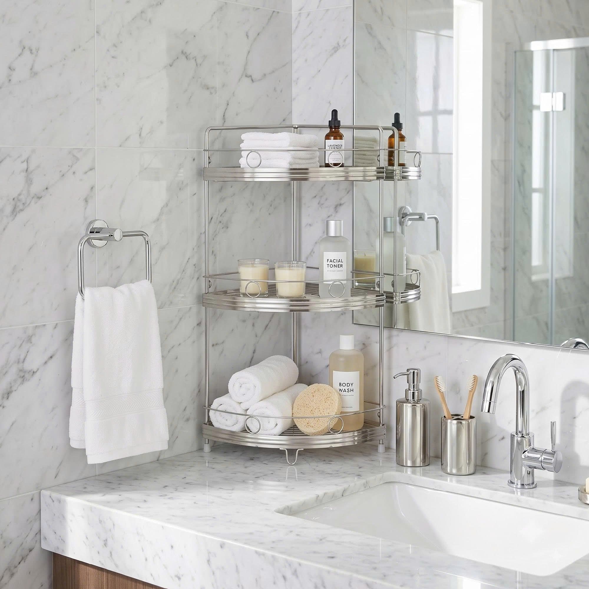  Kệ góc tường inox WIN chân đứng 