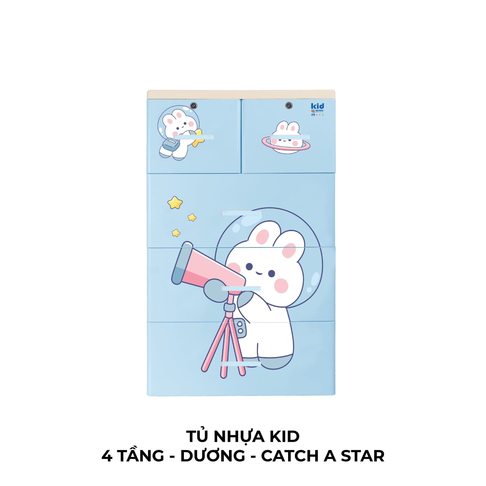  Tủ nhựa KID 4 tầng 