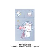  Tủ nhựa KID 4 tầng 