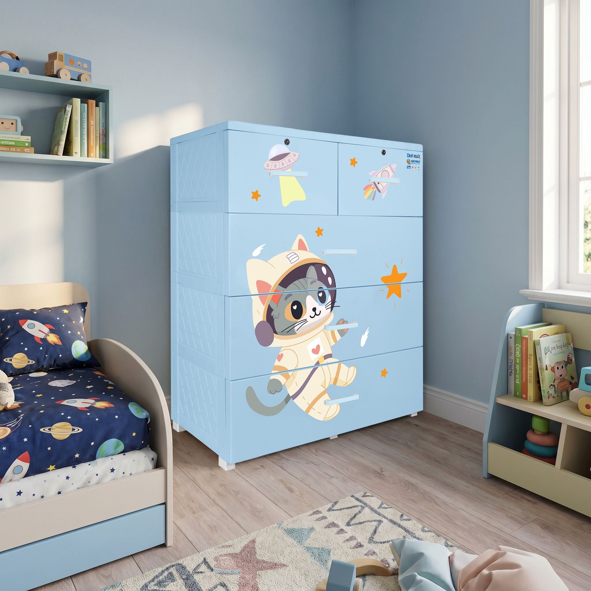  Tủ nhựa DELI MAX 4 tầng 