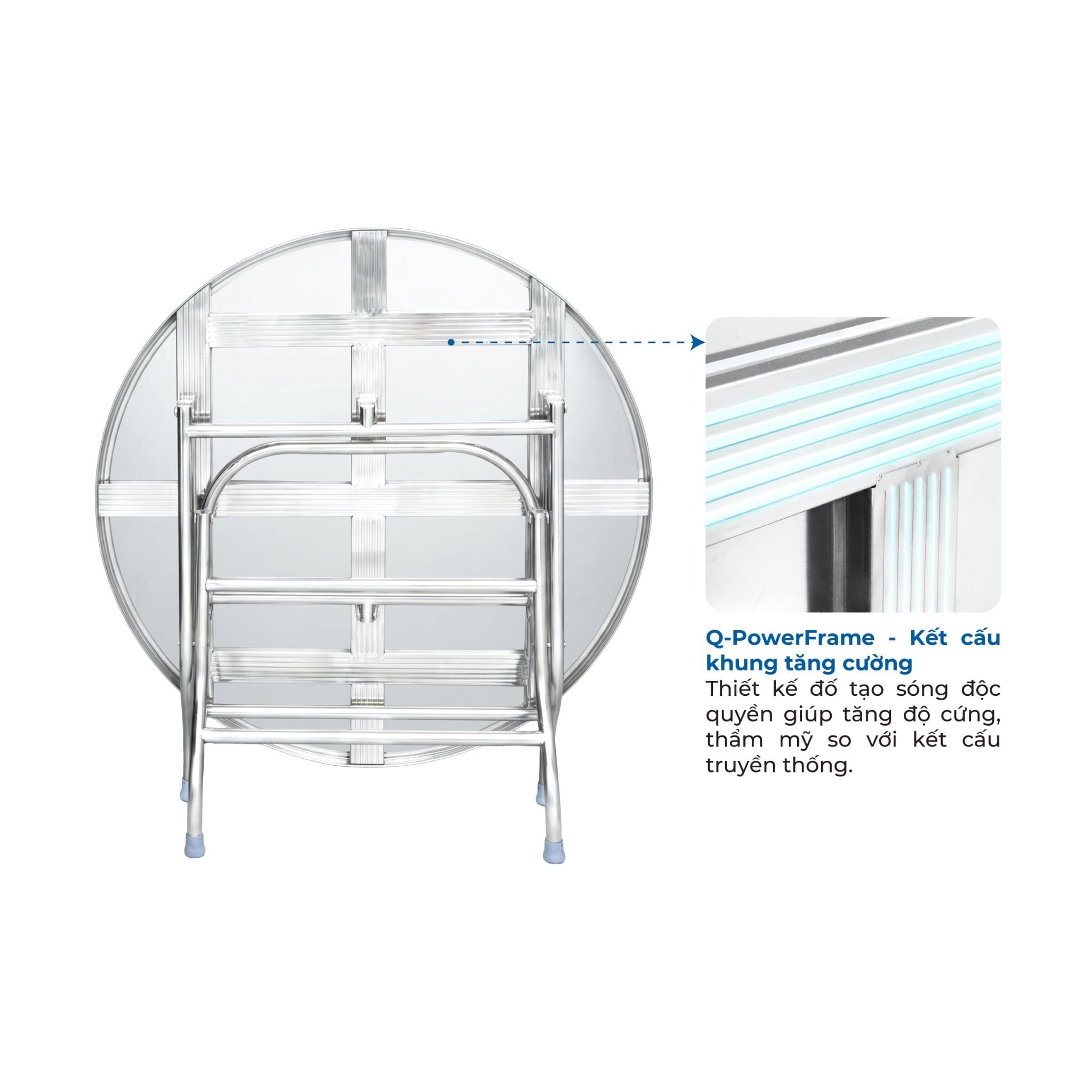  Bàn inox DONA 1m2 