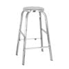 Ghế đốt nhang inox DELI chân vuông phi 25 mặt tròn - Nội Ngoại Thất Inox Nhựa - Qui Phúc - quiphuc.com