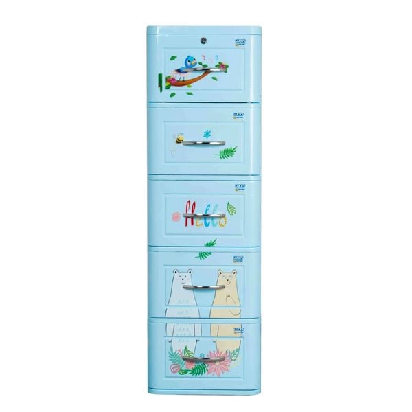Tủ nhựa LUCKY 5 tầng - Nội Ngoại Thất Inox Nhựa - Qui Phúc - quiphuc.com
