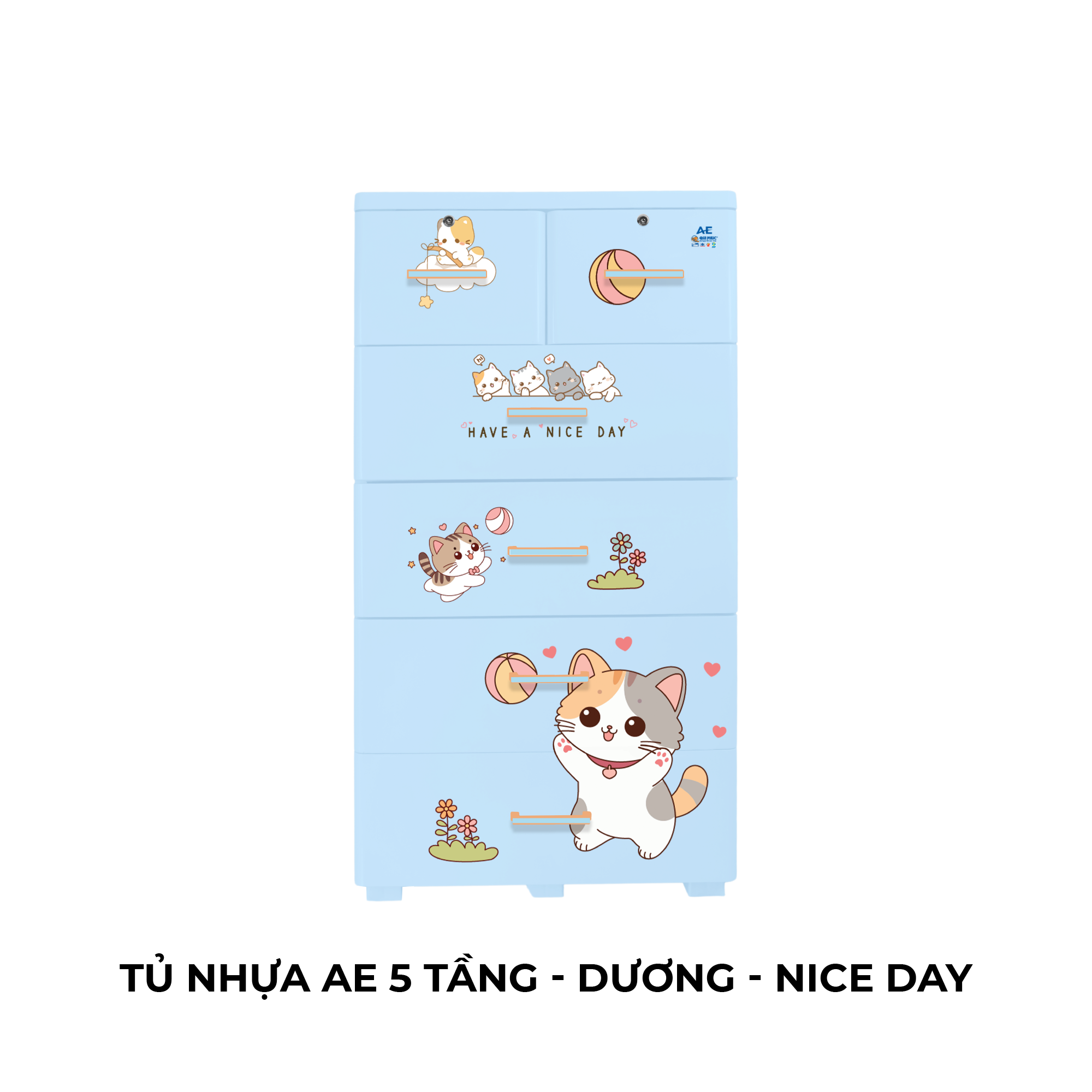  Tủ nhựa AE 5 tầng 