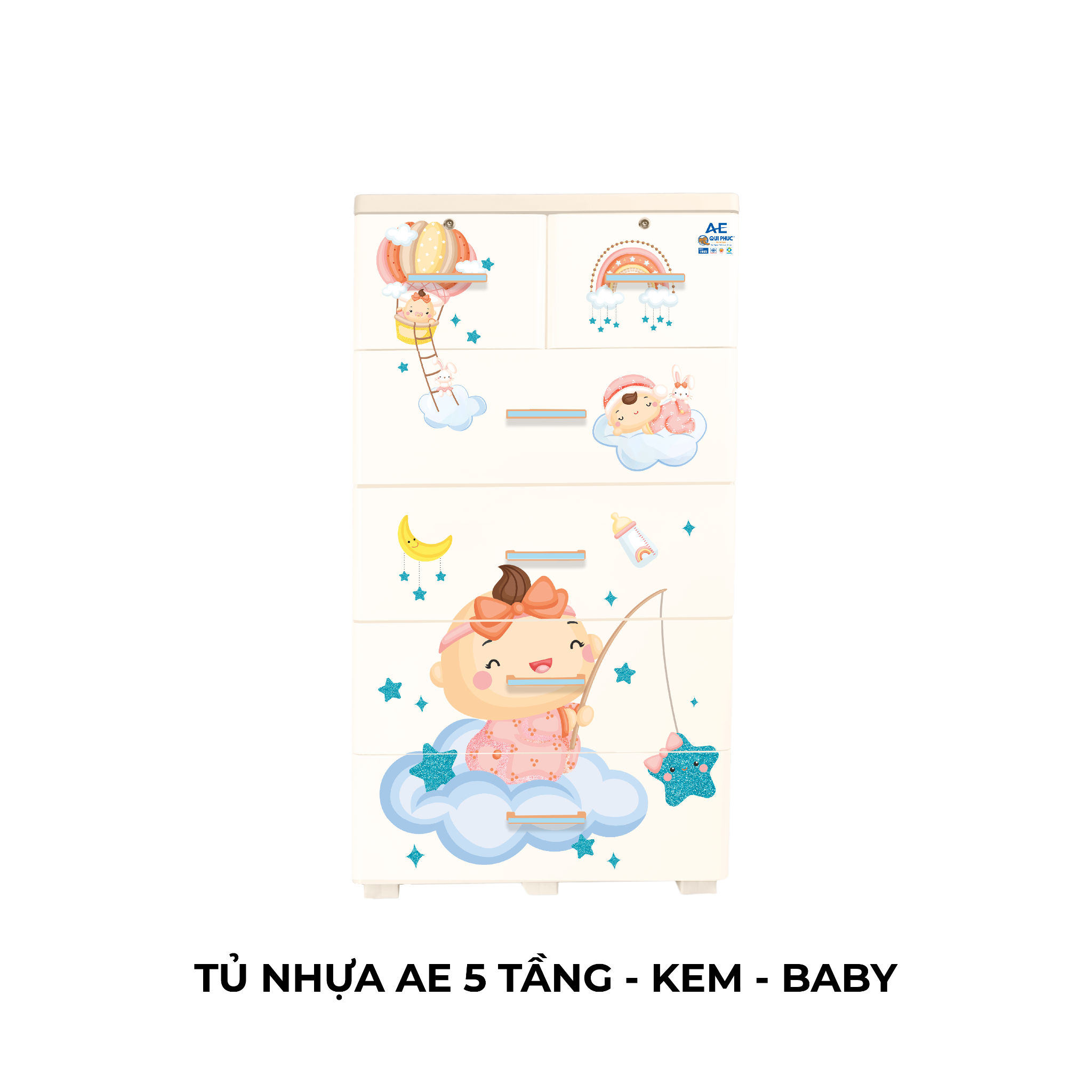  Tủ nhựa AE 5 tầng 