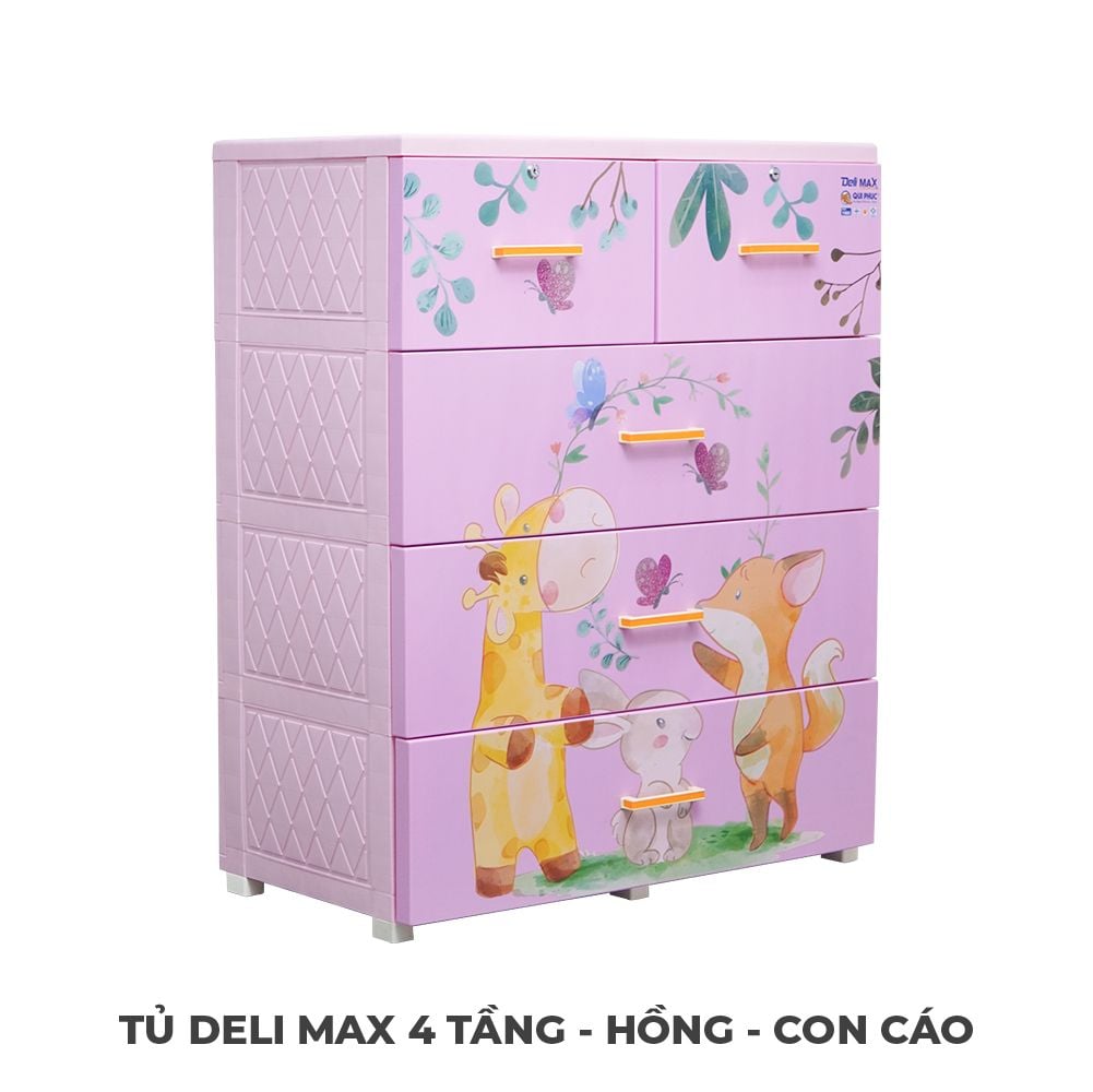  Tủ nhựa DELI MAX 4 tầng 