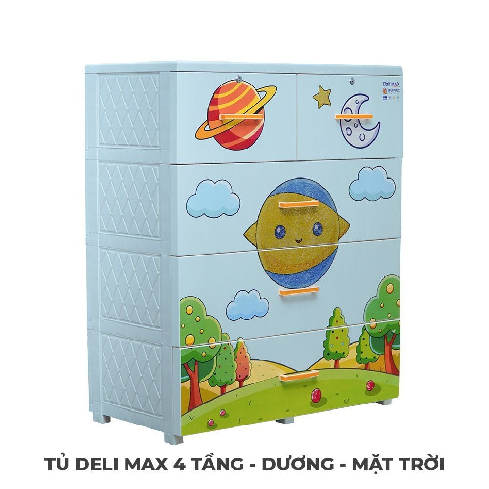  Tủ nhựa DELI MAX 4 tầng 