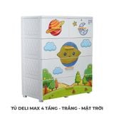  Tủ nhựa DELI MAX 4 tầng 