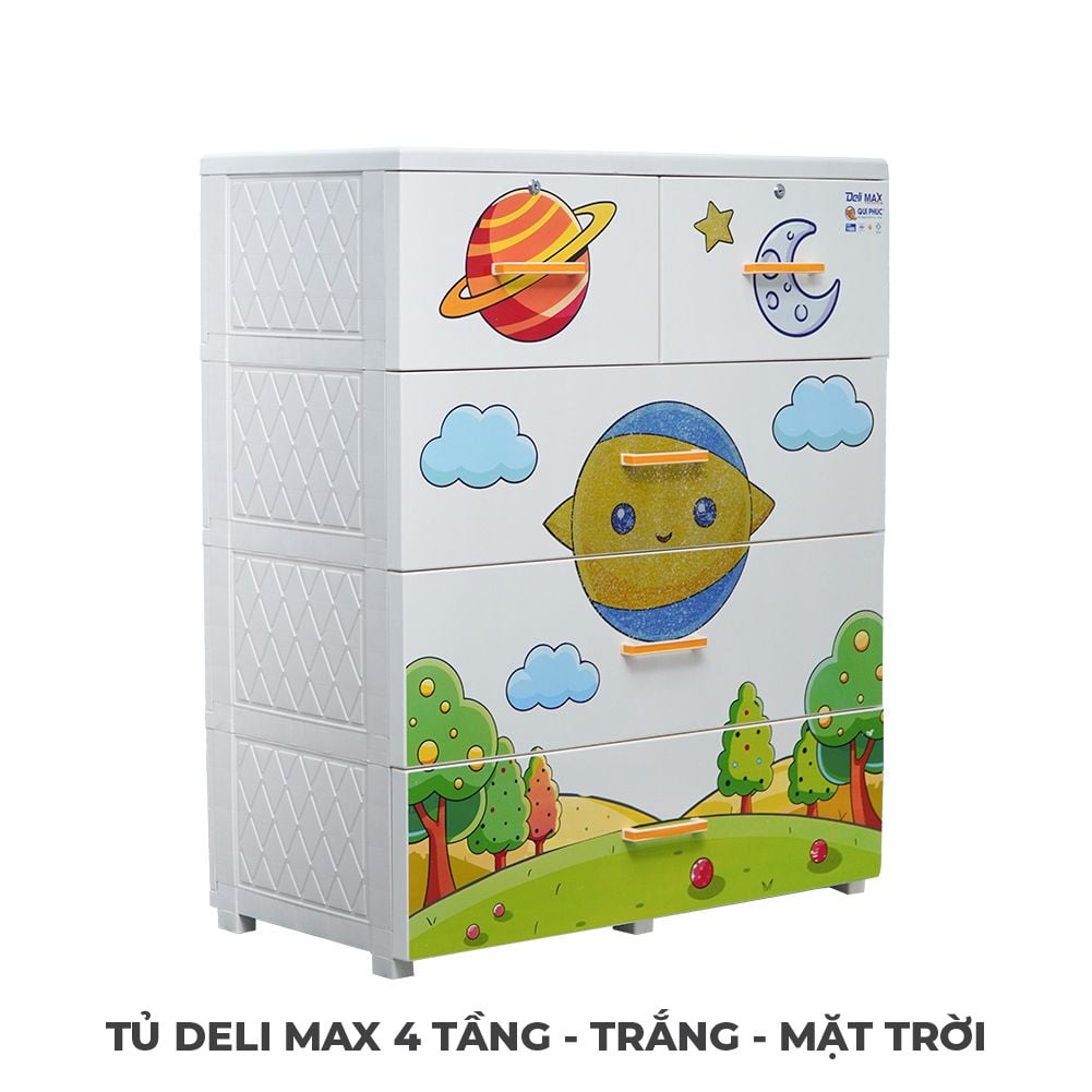  Tủ nhựa DELI MAX 4 tầng 