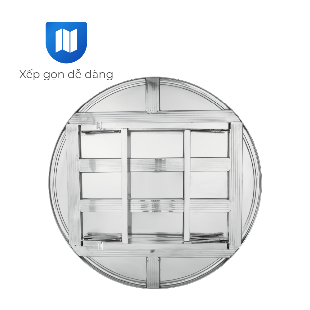  Bàn Inox Dona chân xếp thái 1m2 Laser 