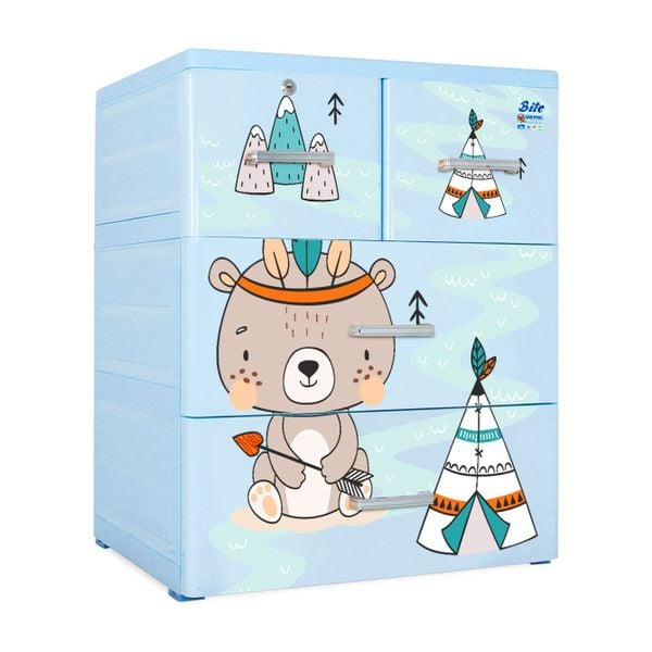Tủ nhựa BITE 3 tầng - Nội Ngoại Thất Inox Nhựa - Qui Phúc - quiphuc.com