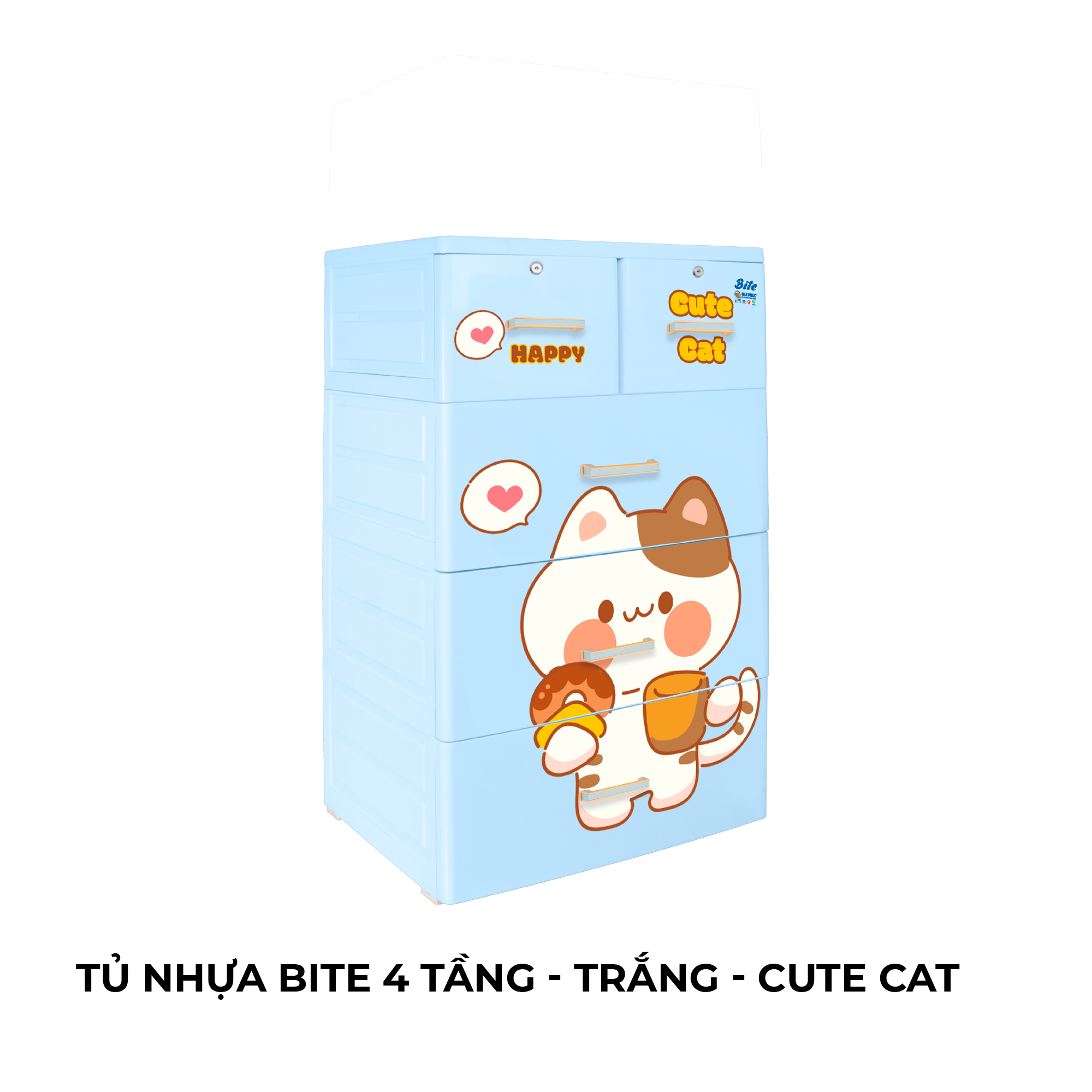  Tủ nhựa BITE 4 tầng 