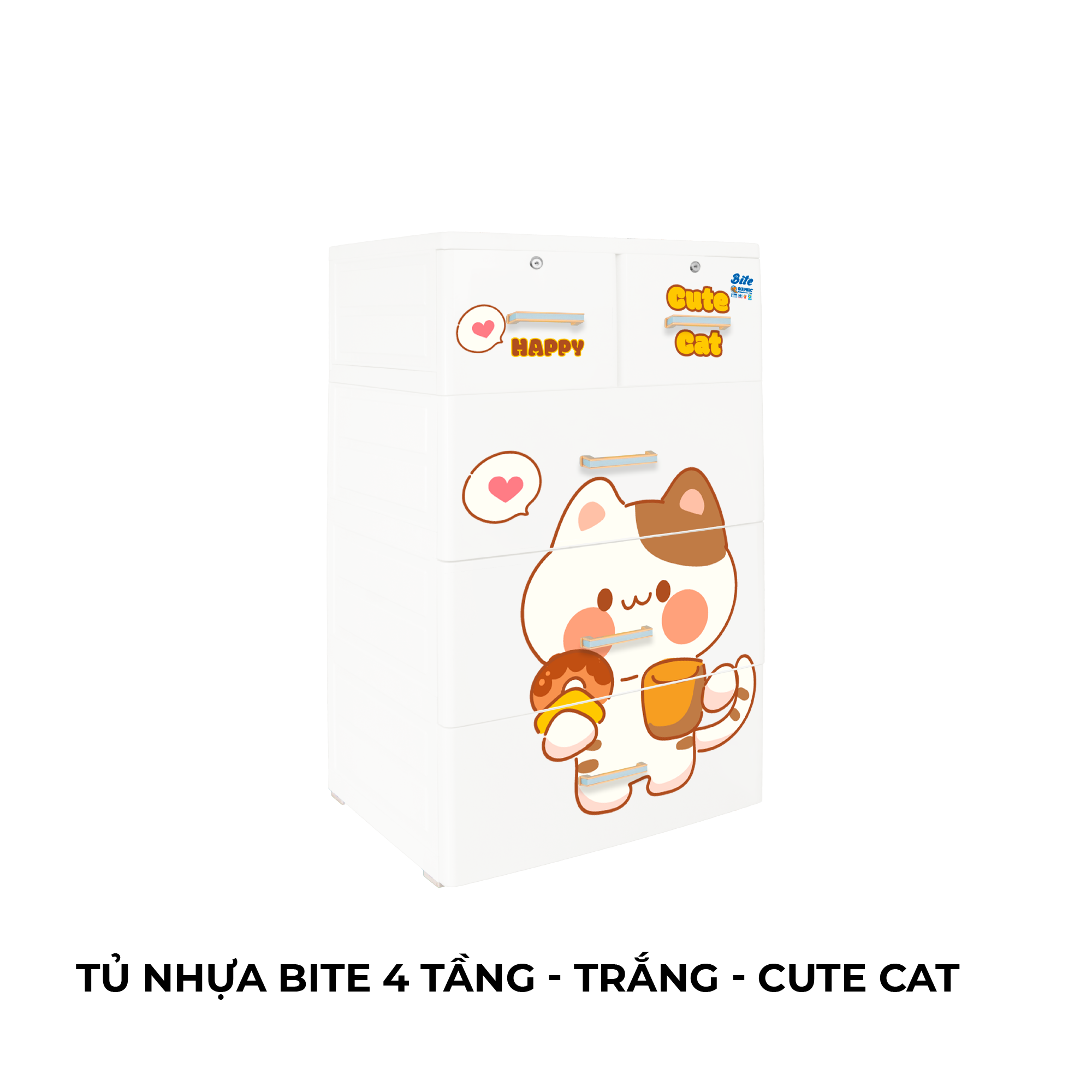  Tủ nhựa BITE 4 tầng 