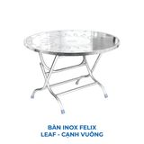  Bàn inox FELIX 1m2 cạnh vuông 