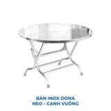  Bàn inox DONA 1m2 