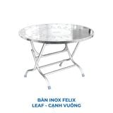  Bàn inox FELIX 1m4 cạnh vuông 