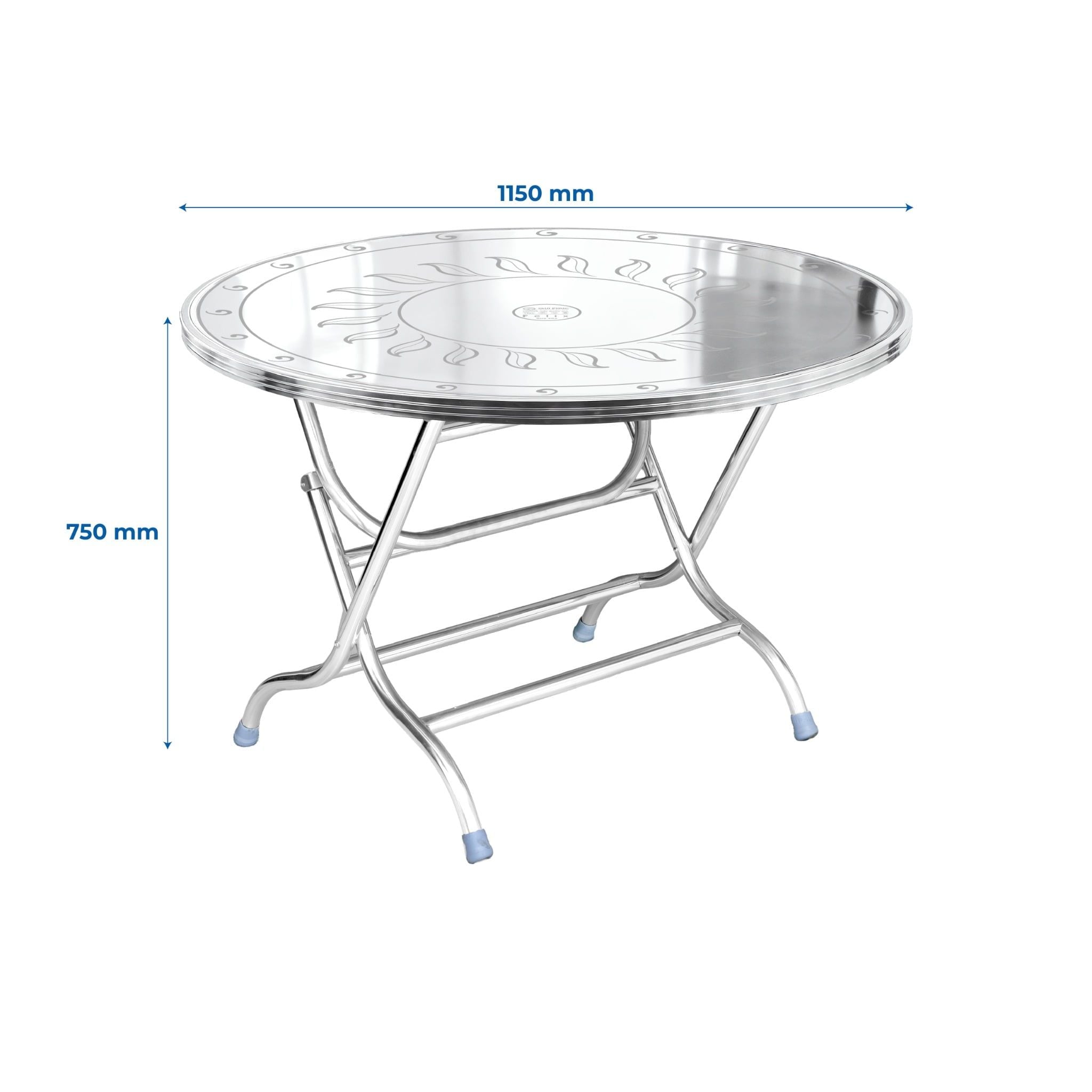  Bàn inox FELIX 1m2 cạnh vuông 
