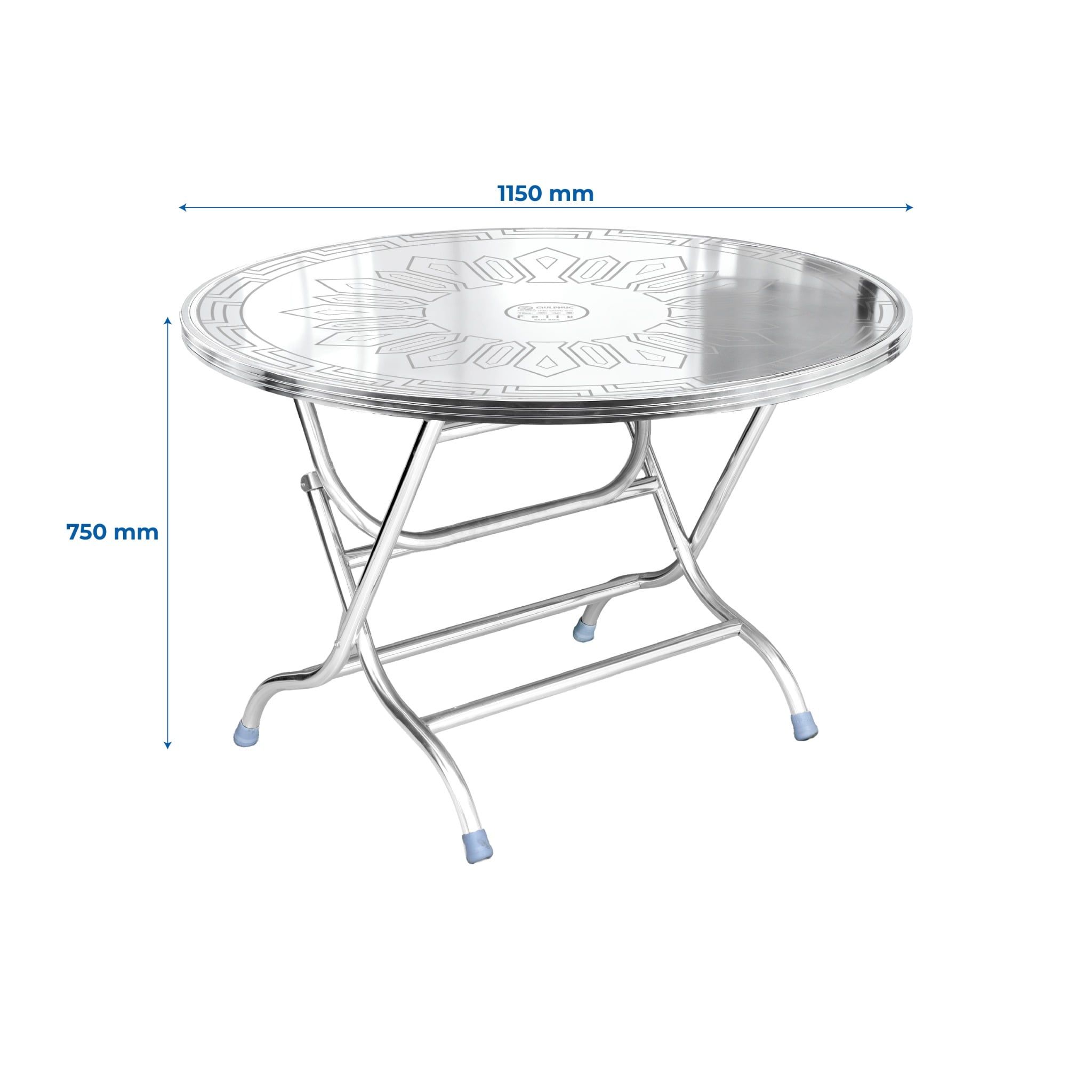  Bàn inox FELIX 1m2 cạnh vuông 