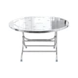  Bàn inox DELI 1m2 cạnh vuông 