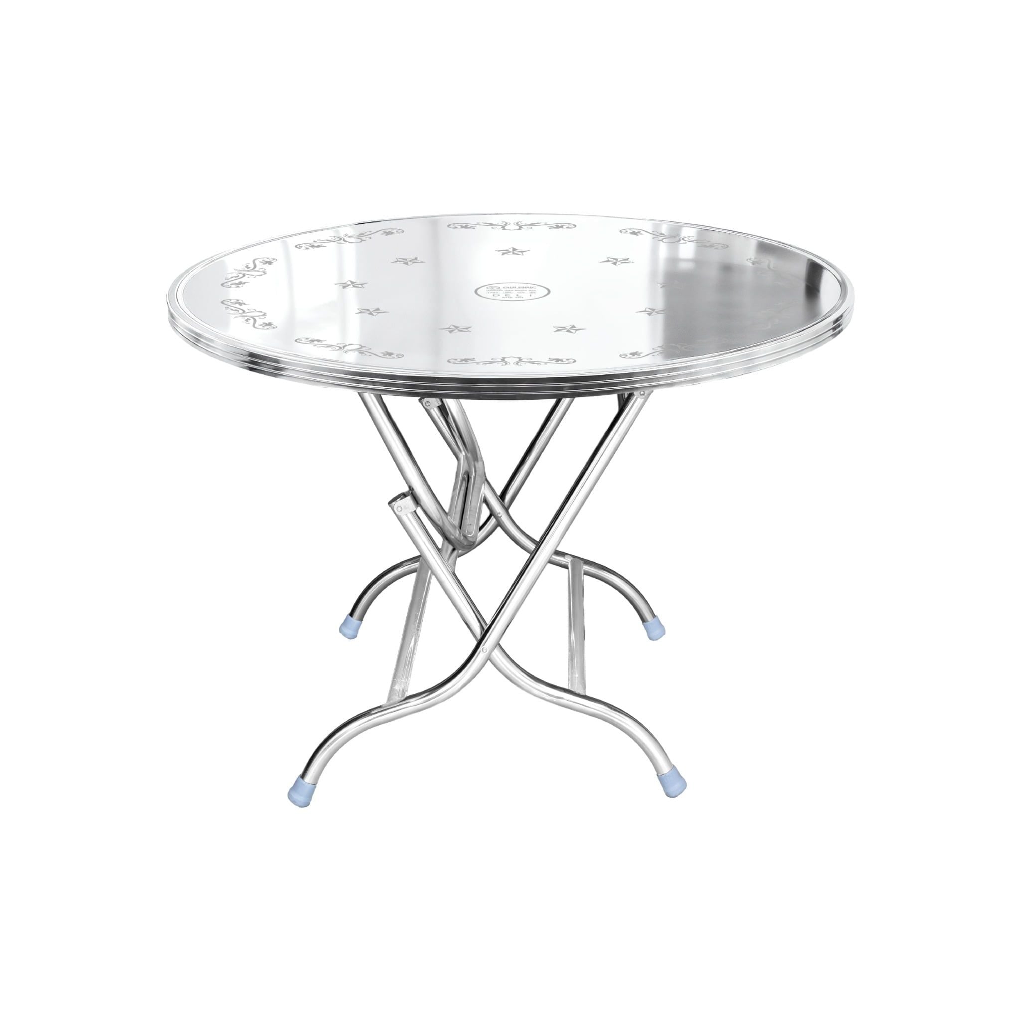  Bàn inox DELI 1m2 cạnh vuông 