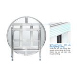  Bàn inox DELI 1m2 cạnh vuông 