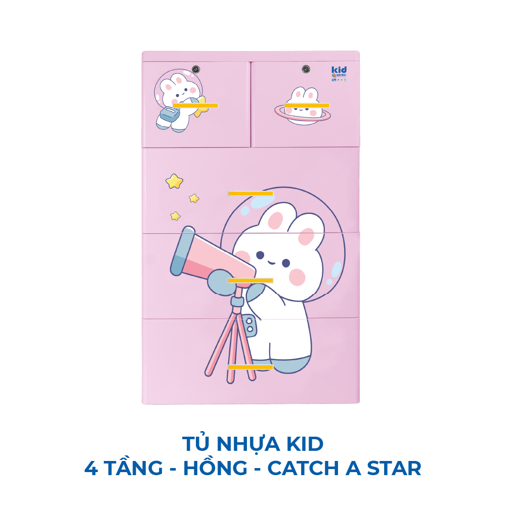  Tủ nhựa KID 4 tầng 