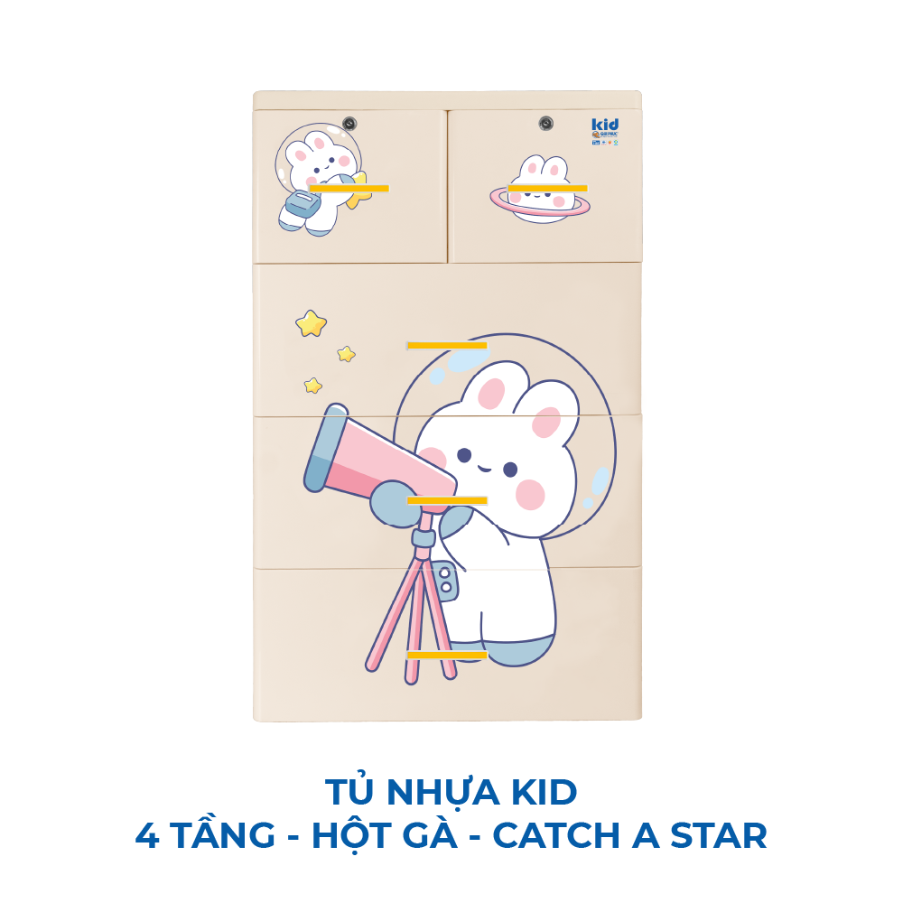  Tủ nhựa KID 4 tầng 