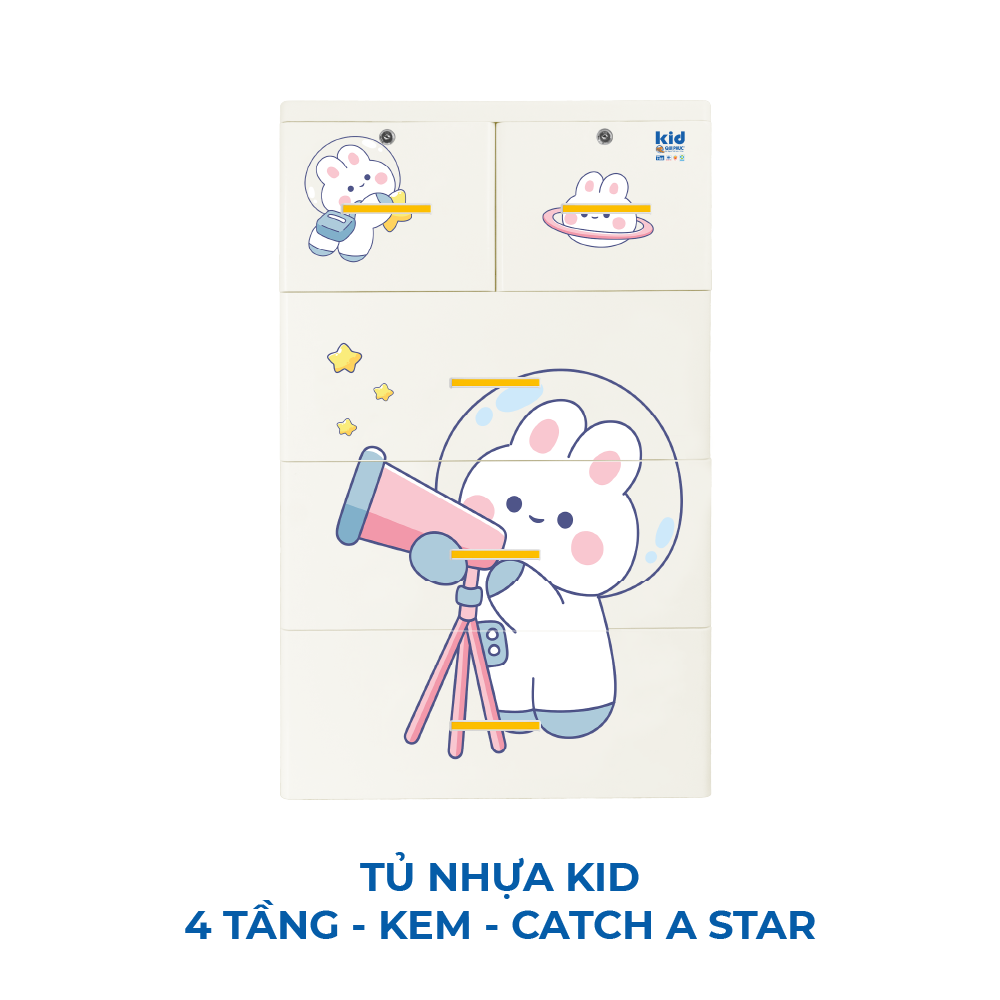  Tủ nhựa KID 4 tầng 