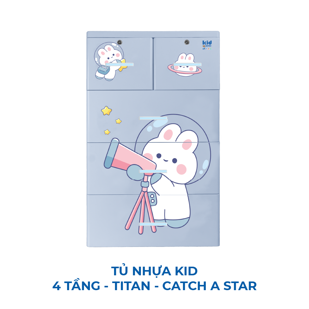  Tủ nhựa KID 4 tầng 