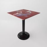  Bàn kiếng 6 tấc chân mâm 1 trụ sắt 