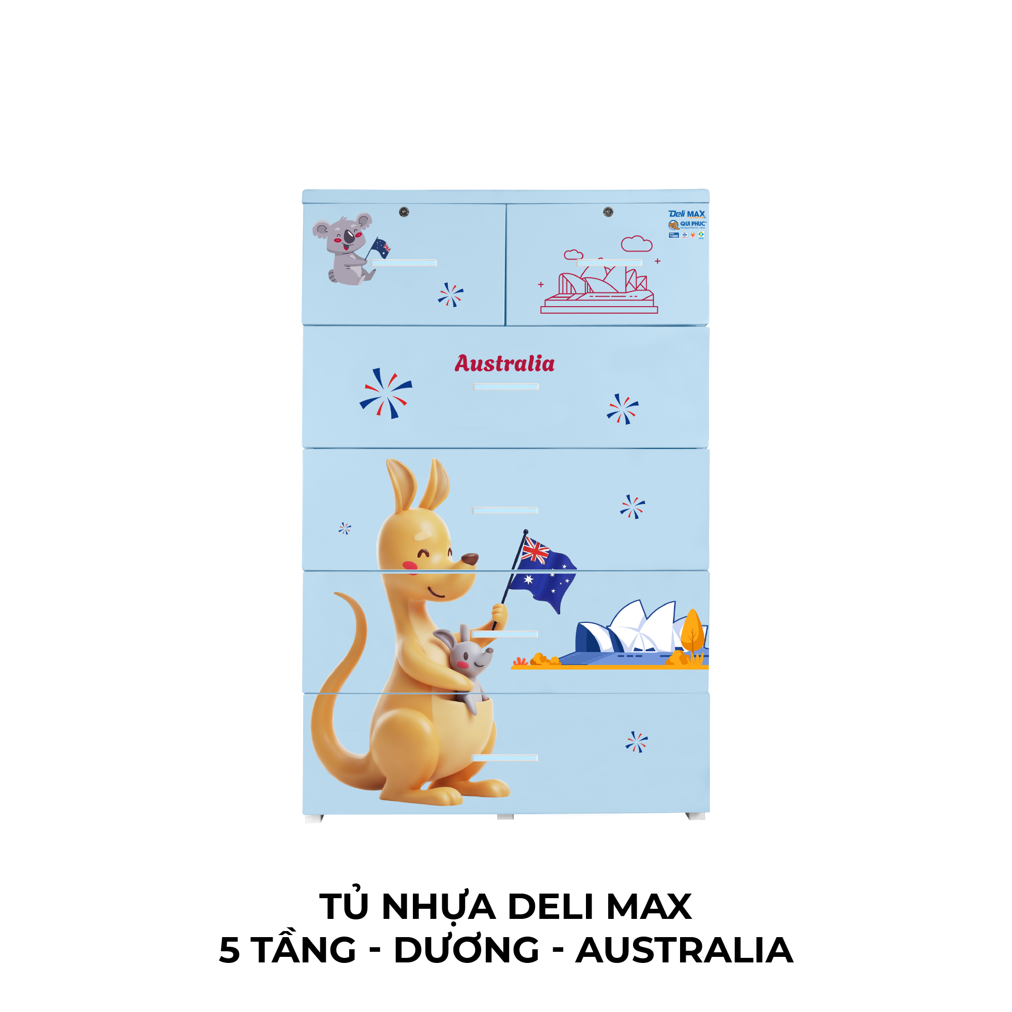  Tủ nhựa DELI MAX 5 tầng 