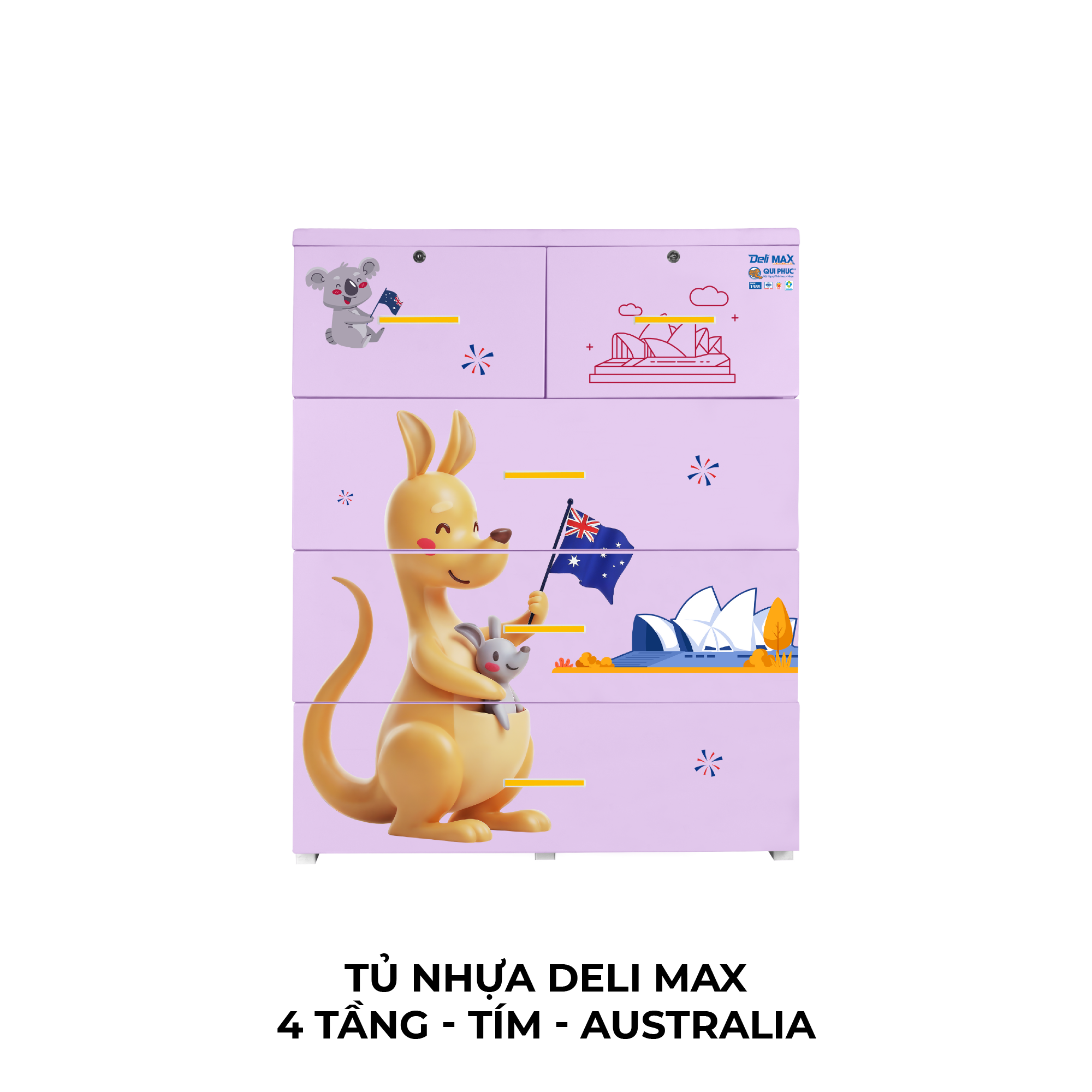  Tủ nhựa DELI MAX 4 tầng 