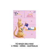  Tủ nhựa DELI MAX 4 tầng 