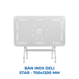  Bàn inox DELI 700 x 1200 mm 