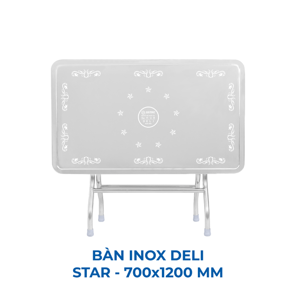 Bàn inox DELI 700 x 1200 mm