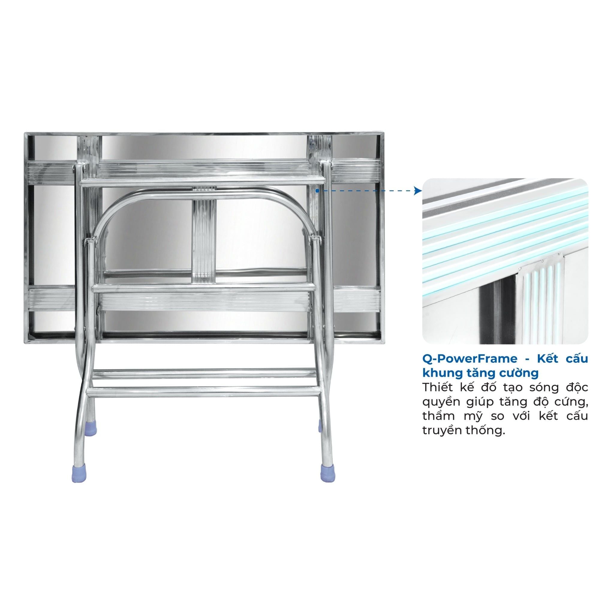  Bàn inox DONA 700 x 1200 mm 