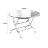  Bàn inox DONA 1m2 