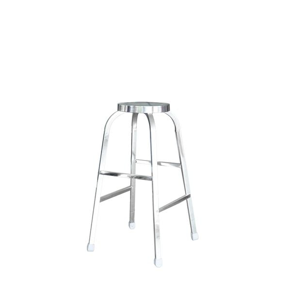 Ghế đốt nhang inox DELI chân vuông phi 25 mặt tròn - Nội Ngoại Thất Inox Nhựa - Qui Phúc - quiphuc.com