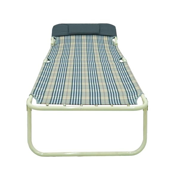 Giường vải sơn tĩnh điện màu kem phi 25 - Nội Ngoại Thất Inox Nhựa - Qui Phúc - quiphuc.com