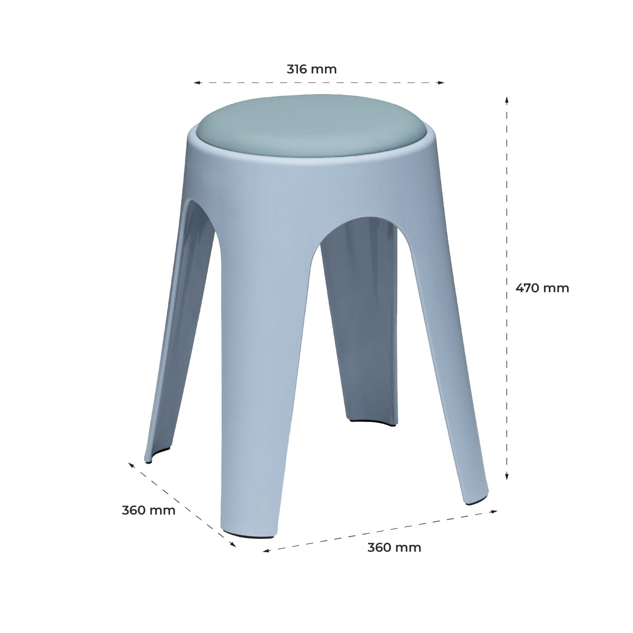  Ghế nhựa cao Miso 