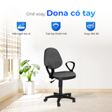  Ghế xoay văn phòng DONA có tay 