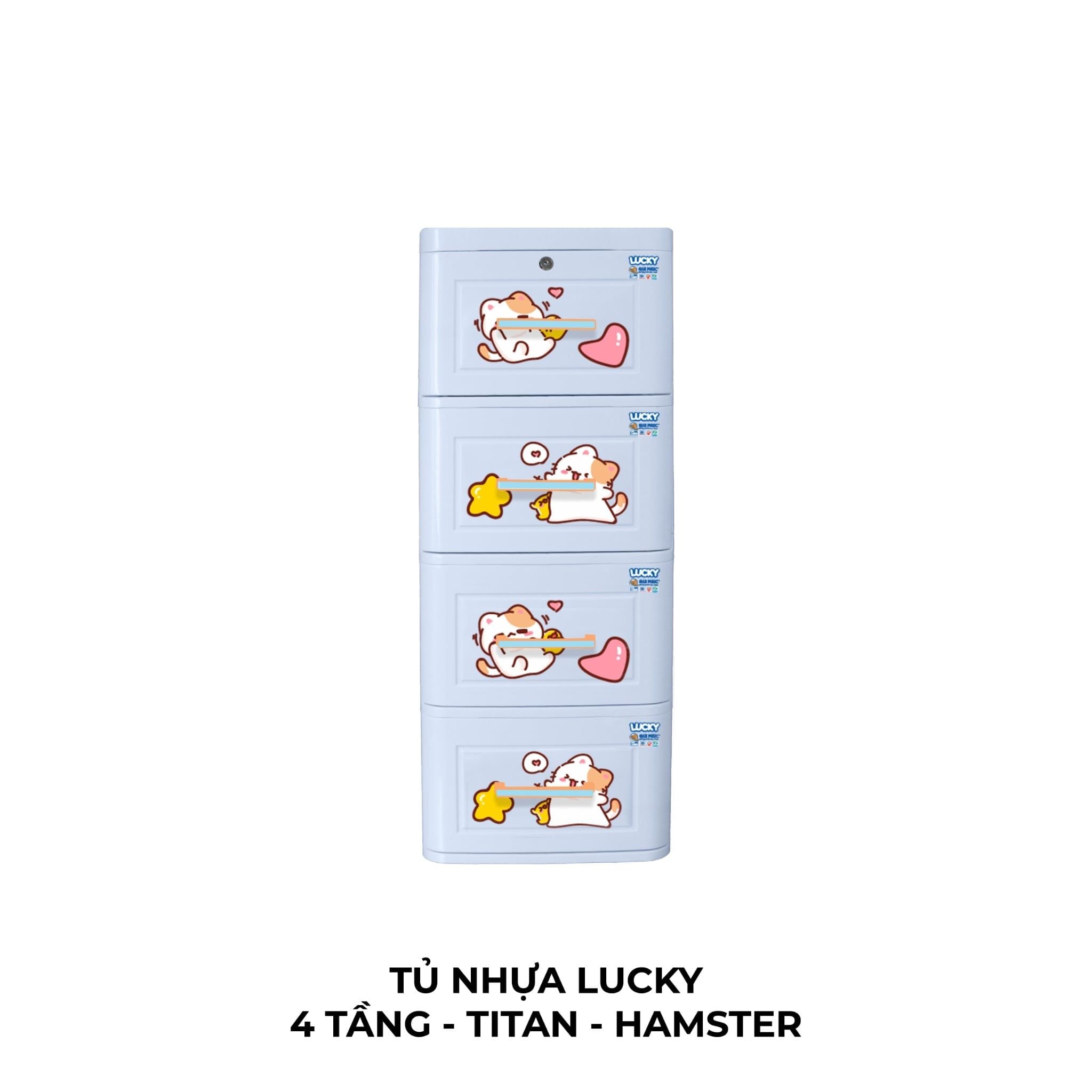  Tủ nhựa LUCKY 4 tầng 