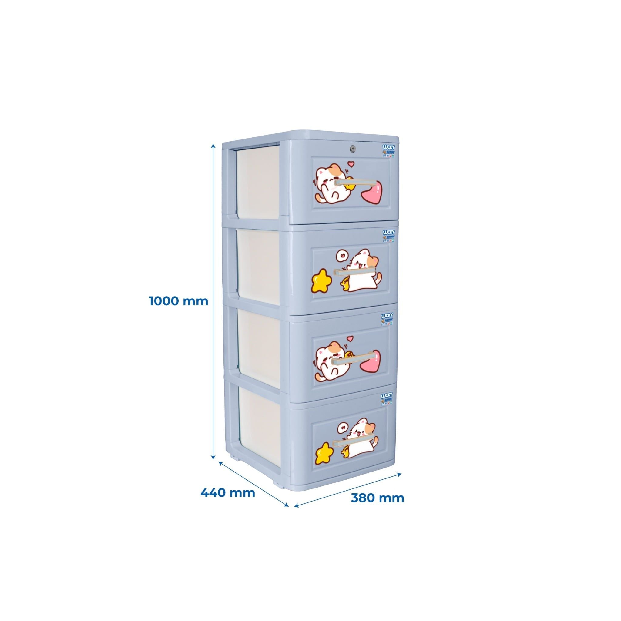  Tủ nhựa LUCKY 4 tầng 