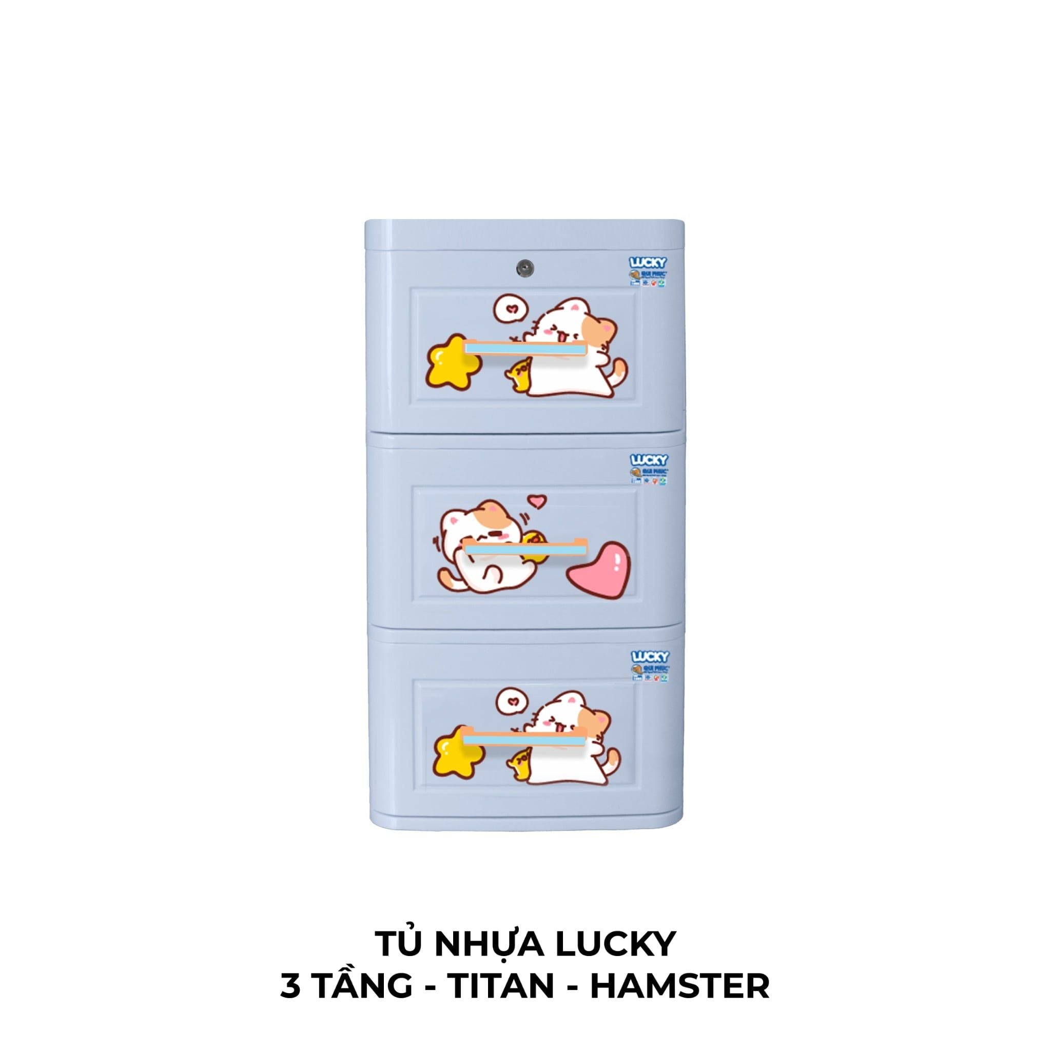  Tủ nhựa LUCKY 3 tầng 